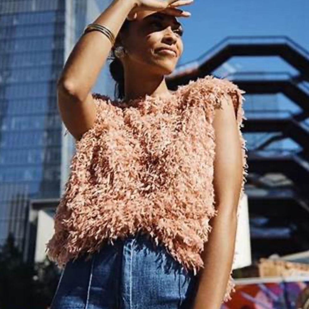 SEVENTY Venezia Top de plumas XS